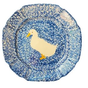 Spatterware collectible plate